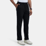 Men Black Solid Track Pants